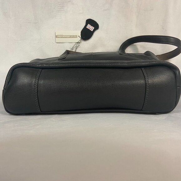 Derek Alexander Purse Shoulder Tote Bag Central Park Style CP8799 Black Leather - Picture 13 of 14